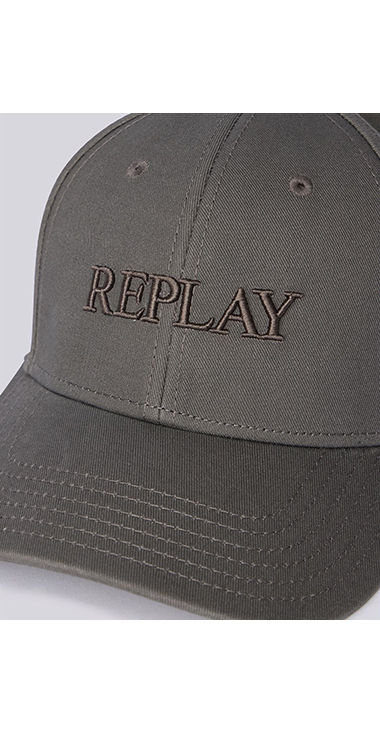 ロゴ刺しゅう入りダメージCAP 詳細画像 グレー 3